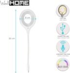 WELL HOME Lámpara blanca con control por voz Al.32cm