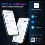 RENPHO Báscula de Grasa Corporal y Muscular, Báscula de Baño Digital con App, Báscula de Peso Inteligente Bluetooth, 13 Medidas de IMC Visceral y Muscular, Fitness, Blanco, Elis 1