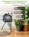 RAINPOINT Sistema de riego automático WiFi para plantas de interior, kit de riego por goteo DIY Control remoto Modo de riego automático/manual/retardado por aplicación
