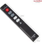 Superior Electronics Stick – Mando a distancia universal con autoaprendizaje y teclas grandes, ideal para personas mayores y hoteles – Fácil de programar – Negro – SUPTLB003