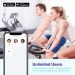 GRIFEMA, GA2001 Báscula de Baño Digital Grasa Corporal, Bluetooth Inteligente con App MovingLife, 13 Funciones de Monitoreo Corporal, Máximo 150 kg, Negro