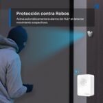 Tapo TP-Link T100 – Detector de Movimiento WiFi, Amplia Cobertura, Sensor de Alarma Antirrobo, Rotación 120°, Montaje Magnético, Control por App, Requiere Hub