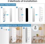 Lámpara de noche recargable con sensor de movimiento (2 piezas con 24 LED), luces con 3 modos, luz cálida para armario, pasillo, escaleras, sótano, cocina, garaje