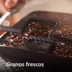 Philips Cafetera espresso automática Serie 2200 – 2 cafés, pantalla táctil, espumador de leche clásico, molinillo de cerámica, negro mate (EP2220/10)