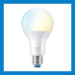 WiZ – Bombilla LED Inteligente Wi-Fi, 13W (Eq. 100W) E27 A67, Luz Blanca y de Colores, con Tecnología SpaceSense y Compatible con Alexa y Google Home