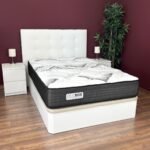 DUÉRMETE ONLINE – Colchón Híbrido Viscoelástico Eco Box con Núcleo de Muelles Ensacados, Óptimo Confort, Firmeza Intermedia, Antibacteriano e Hipoalergénico 90 x 190 cm