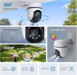 Tapo C500 – Cámara de Vigilancia Exterior Wi-FI 360º, Resolución 1080p, Detección de Movimiento, Visión Nocturna hasta 30 m, Audio Bidireccional, Sirena, Compatible Alexa y Google, 2MP