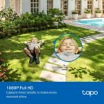 Tapo C500 – Cámara de Vigilancia Exterior Wi-FI 360º, Resolución 1080p, Detección de Movimiento, Visión Nocturna hasta 30 m, Audio Bidireccional, Sirena, Compatible Alexa y Google, 2MP
