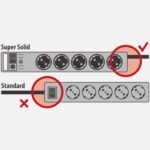 Brennenstuhl Regleta Súper Sólida con 8 Tomas y Protección contra Sobretensiones de hasta 13.500 A (con Cable de 2,5 m e Interruptor, Regleta de Policarbonato irrompible) Negro/Gris