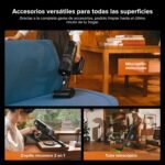 roborock H60 Hub Ultra Aspirador Inalámbrico con Base de Vaciado Automático, Succión 210 AW, Autonomía 90 min, Cepillo Antienredos, Detección LED 140°, Accesorios Multisuperficie