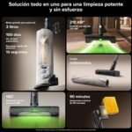 roborock H60 Hub Ultra Aspirador Inalámbrico con Base de Vaciado Automático, Succión 210 AW, Autonomía 90 min, Cepillo Antienredos, Detección LED 140°, Accesorios Multisuperficie