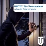 UNITEC Alarma para ventana y puerta, juego de 3 con contacto magnético