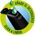 Bayeco – Estropajo con Mango Click & Clean – Mango Recargable – Evita el Contacto Directo con la Suciedad – Sistema Dispensador de Detergente – Incluye Estropajo Recambiable – 1 Unidad