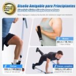 Barra de Pilates, ALongSong Barra Pilates Hecha de Hierro con 4/6 Bandas Elásticas de Resistencia de 20-180LBS / 30-240LBS / 50-360LBS, Fitness en Casa para Mujer