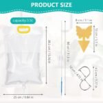 Flintronic Pack de 4 Dispositivos de Riego Automático Bolsa para Plantas, Sistema de Riego Automático de Plantas, 3500 ml, para Bonsáis de Jardín, con Trampa para Moscas, Gancho x 4