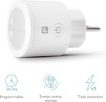 Garza Smart – Pack de 2 Enchufes Wifi Inteligentes, Programables, Wifi 2.4GHz, con Medidor de Consumo, Control Remoto por App y Voz Alexa/Google, Blanco