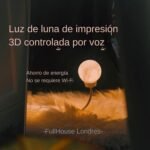 Genérico Luz Nocturna LED Enchufe de Pared con Control por Voz | Luz de noche de luna, lámpara regulable de 3 colores para dormitorio, sala de estar, baño, pasillo, guardería
