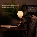 Genérico Luz Nocturna LED Enchufe de Pared con Control por Voz | Luz de noche de luna, lámpara regulable de 3 colores para dormitorio, sala de estar, baño, pasillo, guardería