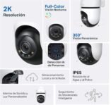Tapo C510W – Pack de 2 Cámaras Exterior Wi-Fi 3K 5MP IP65 con Rotación 360°, IA, Visión Nocturna y Modo Privacidad