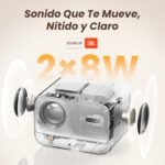 YABER Proyector Portátil 4K Full HD 1080P Nativo con Sonido JBL y Enfoque Automático 1s, WiFi 6 Bluetooth, para Cine en Casa/Exterior Compatible con Móvil/iOS/Android/TV Stick/PS5/HDMI