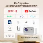 YABER Proyector Portátil 4K Full HD 1080P Nativo con Sonido JBL y Enfoque Automático 1s, WiFi 6 Bluetooth, para Cine en Casa/Exterior Compatible con Móvil/iOS/Android/TV Stick/PS5/HDMI