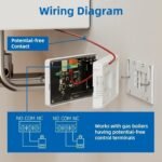 Termostato inteligente programable WiFi para calefacción y refrigeración – Aplicación Tuya Smart y Smart-Life, funciona con Alexa, para calderas de gas, alimentado por batería o USB