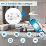 Interruptor Wifi, Interruptor Inteligente WiFi, Interruptor Inteligente de Luz Alexa, Interruptores Inteligentes Compatibles con Alexa y Google Home, Control por App Tuya/Smart Life