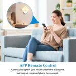 Interruptor Wifi, Interruptor Inteligente WiFi, Interruptor Inteligente de Luz Alexa, Interruptores Inteligentes Compatibles con Alexa y Google Home, Control por App Tuya/Smart Life