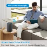 Interruptor Wifi, Interruptor Inteligente WiFi, Interruptor Inteligente de Luz Alexa, Interruptores Inteligentes Compatibles con Alexa y Google Home, Control por App Tuya/Smart Life