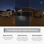 Tapo C510W Cámara de Vigilancia Wi-FI para Exteriores de 360°, Visión Nocturna a Todo Color de 2k (3MP), Detección de Personas por IA, Seguimiento Inteligente de Movimiento, IP65