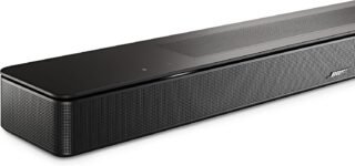 Bose Dolby Atmos Smart Soundbar, altavoz de barra de sonido Bluetooth con control de voz y Amazon Alexa integrado, funciona con Google Assistant, negro