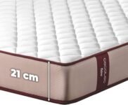 Cecotec Colchón Viscoelástico Flow PureVital 1900 150×190 cm, Multicapa, Altura 21 cm, Núcleo FoamVital, Firmeza Alta, Capa Viscoelástica VisComfort, Tejido SoftTex, Doble Cara Dual System