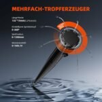 Kit de sistema de riego por goteo automático con cubo de 13 galones, bomba de agua de 25 W, sensor de nivel bajo, sistema de riego interior