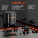 Kit de sistema de riego por goteo automático con cubo de 13 galones, bomba de agua de 25 W, sensor de nivel bajo, sistema de riego interior