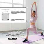 Báscula de Baño Inteligente con 8 Electrodos, Báscula de Bioimpedancia de Precisión, Báscula de Baño Digital, 18 Medidas Esenciales, para Andriod e iOS