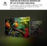 LG 50UA73006LA – TV 50″, UHD 4K, WebOS 25, Ultimate IA, HDR10 Pro, Super Upscaling, Dolby Digital Plus, Google Assistant, Negro