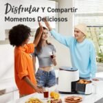 Cosori Freidora de Aire, Inteligente, Sin Aceite, 3,8L, 75-230°C, 1500W, con Recetas APP, 7 Programas, Freidora de Aire Saludable para 1-3 Personas, Apta para Lavavajillas, Blanca