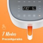 Cosori Freidora de Aire, Inteligente, Sin Aceite, 3,8L, 75-230°C, 1500W, con Recetas APP, 7 Programas, Freidora de Aire Saludable para 1-3 Personas, Apta para Lavavajillas, Blanca