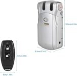 Cerradura electrónica con cerradura inteligente, cerradura electrónica invisible inalámbrica WAFU sin llave con control remoto para control remoto de puerta inteligente