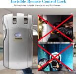 Cerradura electrónica con cerradura inteligente, cerradura electrónica invisible inalámbrica WAFU sin llave con control remoto para control remoto de puerta inteligente