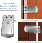 Cerradura electrónica con cerradura inteligente, cerradura electrónica invisible inalámbrica WAFU sin llave con control remoto para control remoto de puerta inteligente