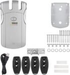 Cerradura electrónica con cerradura inteligente, cerradura electrónica invisible inalámbrica WAFU sin llave con control remoto para control remoto de puerta inteligente