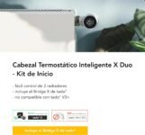 tado tado° X Termostato Inteligente para Radiador, Kit de Inicio con Bridge X, Aplicación y Altavoz Inteligente (Alexa, Siri, Asistente de Google), Fácil Instalación