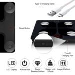 RENPHO Báscula de Grasa Corporal con Bluetooth – Elegante Báscula Digital IMC, Analizador de Composición Corporal Recargable con USB y App, Elis 1