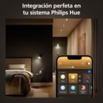 Philips Hue – Bombilla LED Inteligente, GU10, Luz Blanca Cálida a Fría, 4,2W 400 Lúmenes, Compatible con Alexa y Google Home – Pack de 3 Bombillas LED Inteligentes