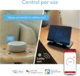 Garza Smart – Termostato Inteligente Wifi Inalámbrico para Caldera y Calefacción, Programable, Pantalla Táctil, Wifi 2.4GHz, Control Remoto por App y Voz Alexa/Google, Negro