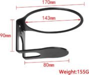 Soporte de pared de metal para HomePod 2023 de 2.ª generación/1.ª generación, soporte de ahorro de espacio compatible con HomePod 2.ª/1.ª con gestión de cables (negro)