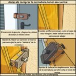 Cerradura de Seguridad Invisible con Mando a Distancia – para Puerta Exterior o Interior con 4 Mandos Antirrobo y Anti-Okupa – Negra