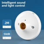 Base de lámpara E27 para bombillas LED, fácil instalación, adaptadores de luz inteligentes, portalámparas controlado por voz