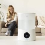 Cecotec Humidificador inteligente BreezeCare 2600 Light con temporizador, 25 W, 260 ml/h, 3 velocidades, capacidad 3,2 litros, mando a distancia, cobertura 40 m²